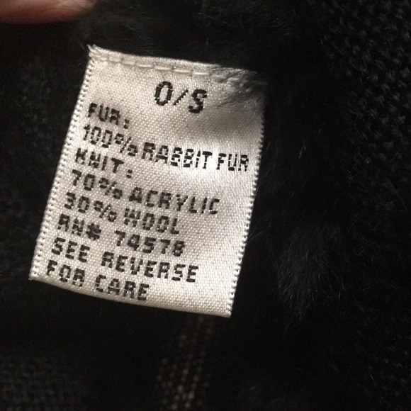 Poncho,size-S/XS, Rabbit Fur - Picture 4 of 7